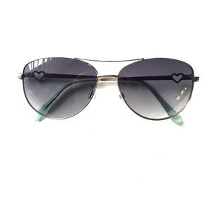 Juicy Couture Heart Aviators Teal